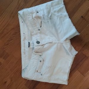American Eagle white shorts size 4